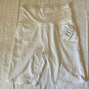 BP brand small white bike shorts
